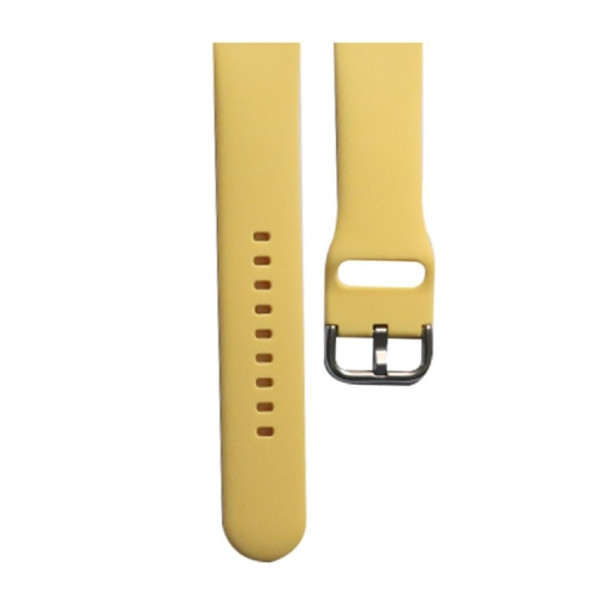 Silicone Watchband, Size: S 110mm For Apple Watch Series 7 41mm / 6&SE&5&4 40mm / 3&2&1 38mm(Yellow)