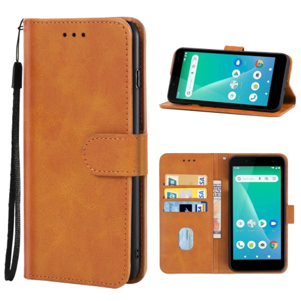 For Unimax UMX U696CL Leather Phone Case(Brown)