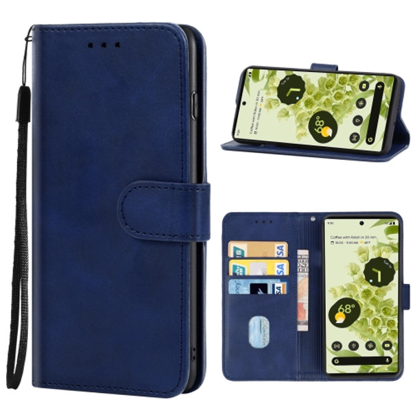 For Google Pixel 7 5G Leather Phone Case(Blue)