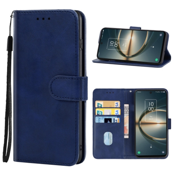 For TCL 30 V 5G T781S Leather Phone Case(Blue)