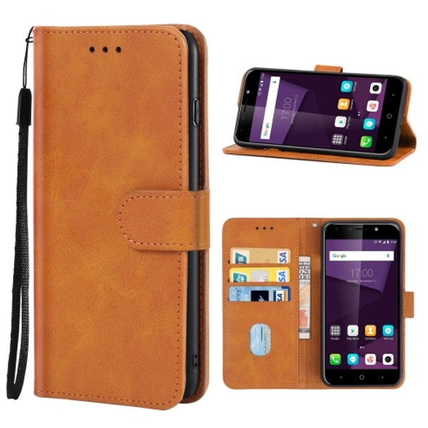 Leather Phone Case For ZTE Blade A6 Premium(Brown)