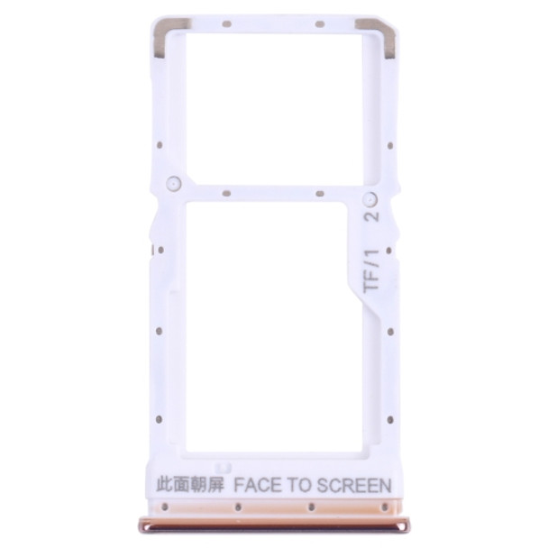 SIM Card Tray + Micro SD Card Tray for Xiaomi Poco X3 Pro M2102J20SG M2102J20SI (Gold)