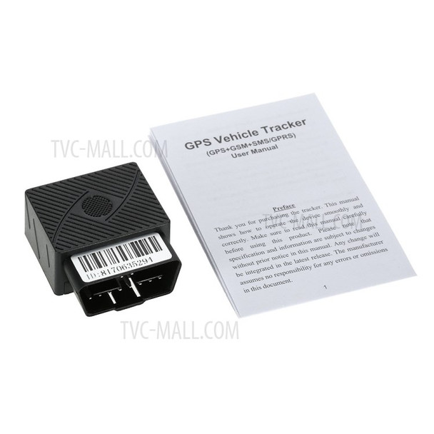 OBD GPS Tracker Car Mini GSM OBDII Vehicle Tracking Device System Plug and Play with Software & APP