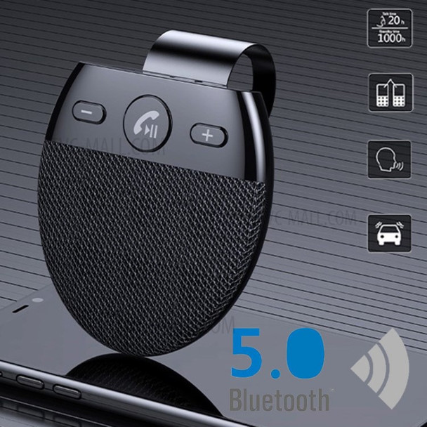 SP11 Vehicle Car Visor Bluetooth V5.0 Speaker Hands-free Call Car Kit Music Player