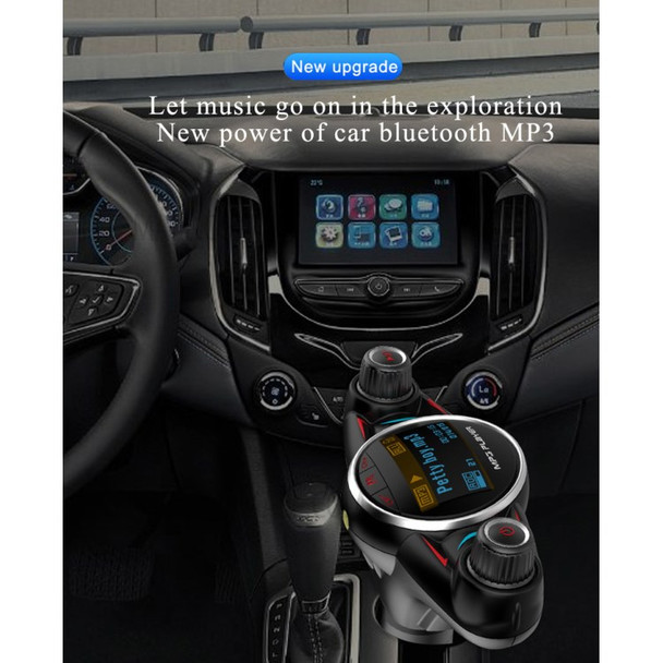 BT-08 Universal Bluetooth 4.0 Car Kit MP3 Player FM Transmitter 2.1A Single USB Car Charger Built-in Mic Support AUX-in