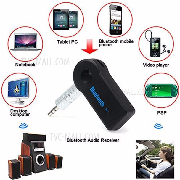 Universal Portable Bluetooth 3.5mm A2DP Wireless AUX Audio Music Receiver Adapter