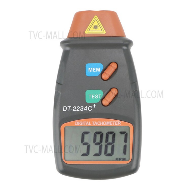 DT-2234C+ Handheld Car Speedometer Speed Gauge Digital RPM Meter Non-Contact Laser Photo Tachometer