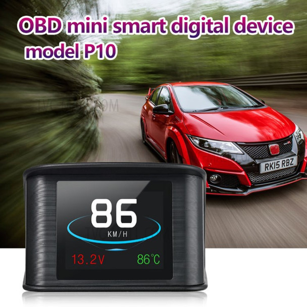 P10 OBD2 2.2 inch Car Head Up HUD Display Smart Digital Speedometer LCD Display OBD2 Scanner Diagnostic Tool Speed Alarm