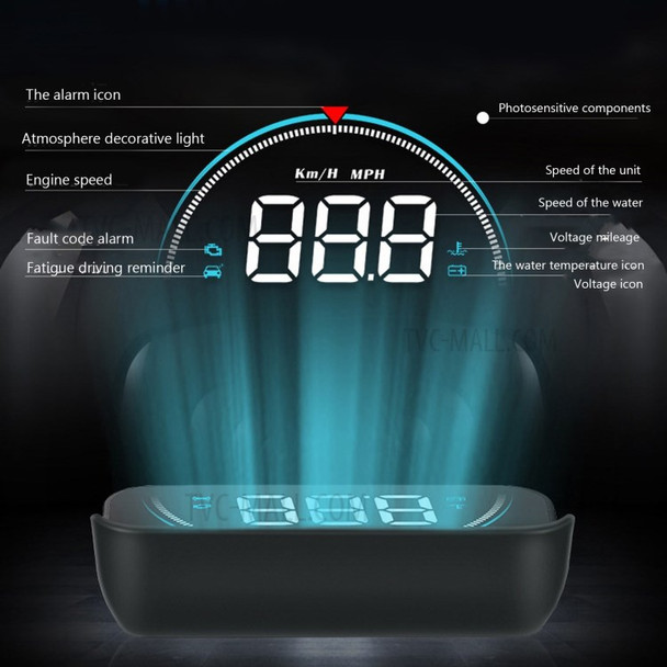 Intelligent Heads Up Display High Definition Refitted Speedometer [CE/RoSH Certified] for Automobile Vehicle Heads Up Display Car Digital Speedometer