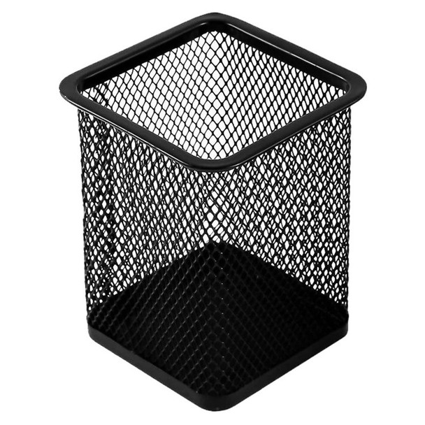 Mesh Pen Holder Desk Pencil Cup Square Pen Holder Office Pen Organizer