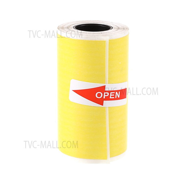 Self-adhesive Printable Color Sticker Paper Roll Direct Thermal Paper - Three Roll Yellow