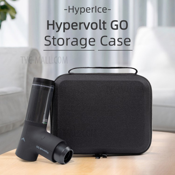 Portable Shockproof Storage Carrying Case Tote Bag for Hypervolt GO Fascia Massage Gun - Black/Red Liner