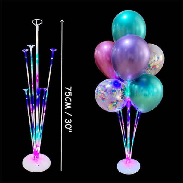 Light Up Balloon Stand Arch Base Holder Display Kit for Birthday Wedding Party Decoration - Multi-color