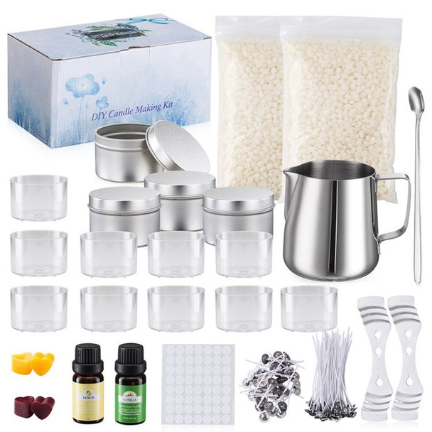 DIY Candle Making Kit Supplies Set Scented Candle Mold Aromatherapy Beeswax Craft Set