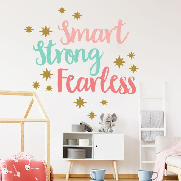 FX1553 Wall Stickers Positive Lettering Word Motivational Wall Decals for Bedroom Living Room Wall Decor