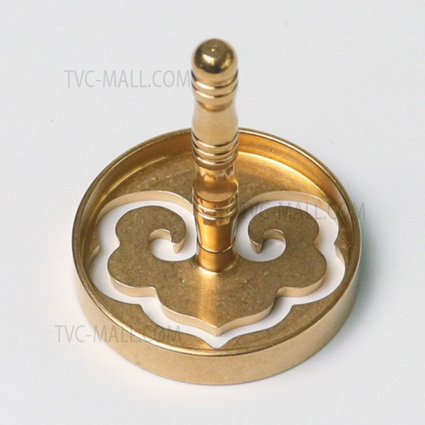 4.5cm Pure Copper Incense Ash Powder Press Incense Seal Tool Incense Maker Mold - Style A