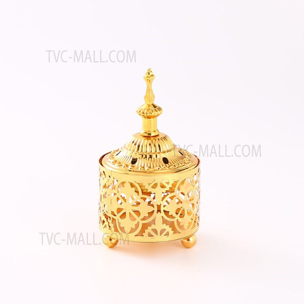 B816 Golden Metal Incense Burner Holder Incense Diffuser Aromatherapy Home Decoration - Style A