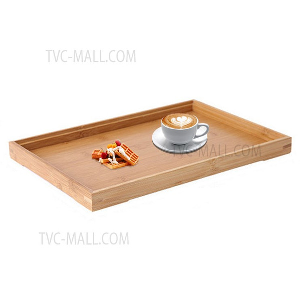 Bamboo Plate 22x13x2.5cm Tea Serving Tray for Food Breakfast Party Tea Coffee Table Decor Set