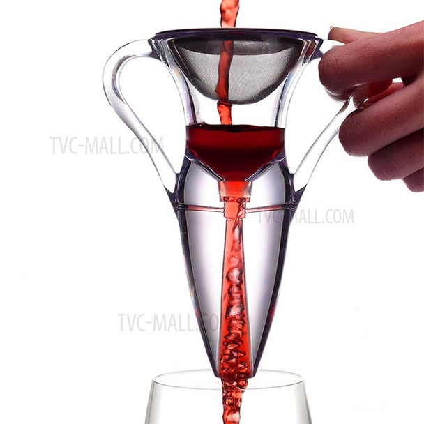 Red Wine Aerator Pourer with Base Enhanced Flavor Smoother Decanter Spout