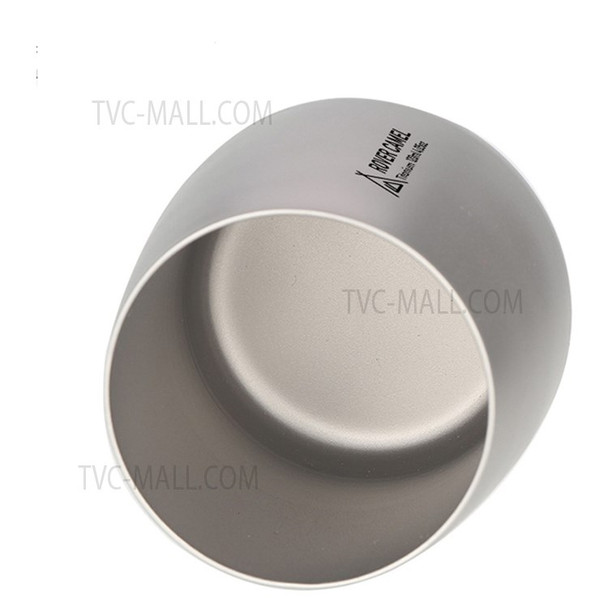 Titanium Water Cup 120ml Double Wall Insulated Outdoor Home Office Tea Cup Coffee Mug