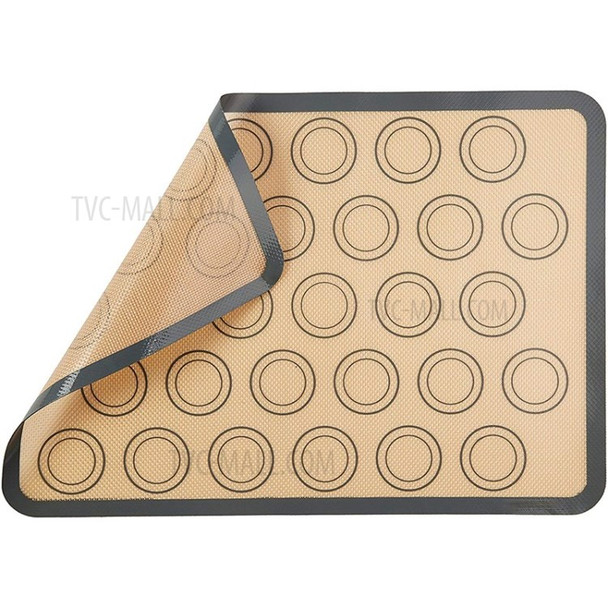 2Pcs Silicone Baking Sheet Mat Set Cookie Pastry Baking Liner Heat-Resistant Non Stick Barbecue Mats - Grey