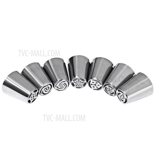 14Pcs Cake Decorating Tools Stainless Steel Pastry Tips Nozzles Juicer Head Converter Bakeware