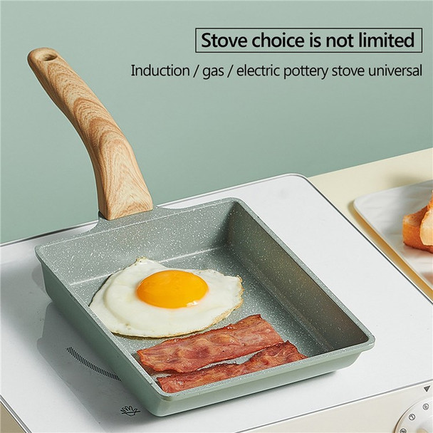 Japanese Omelette Pan Non-stick Coating Egg Pan Frying Pan Mini Frying Pan with Anti-Scalding Wood Handle (NO FDA Certificate) - Type: 3