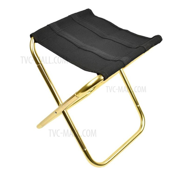 Outdoor Portable Folding Fishing Camping Barbecue Hiking Picnic Train Seating Chair - Size: M / Gold