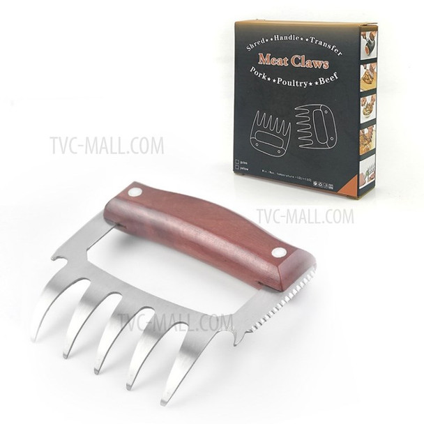 1PC Pulled Pork Shredder Claws Strongest BBQ Meat Fork for Shredding Handling Carving Food - Red