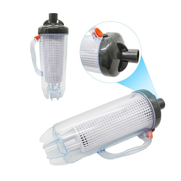 Leaf Trap Canister Swimming Pool Supplies Automatic Vacuum Suction Cleaners with Mesh Basket Hose Adapter
