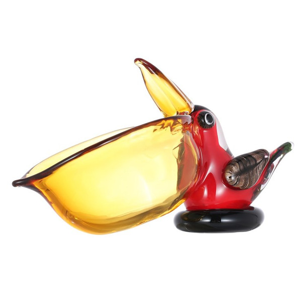 TOMFEEL Bird Statue with Big Open Mouth Animal Storage Bowl Candy Dish Fruit Snack Keychain Holder