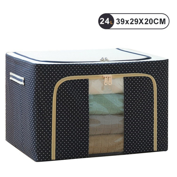24L Large Capacity Clothes Storage Bag Toy Organizer Blanket Storage Bag for Closet Comforter Sweater