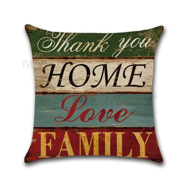 Mediterranean Letters Throw Pillow Case Pillow Cover, Size: 45 x 45cm - Home Love