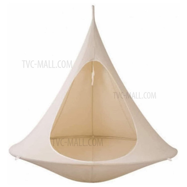 Hammock Chair Hanging Swing Seat 100x110cm Flying Saucer - White