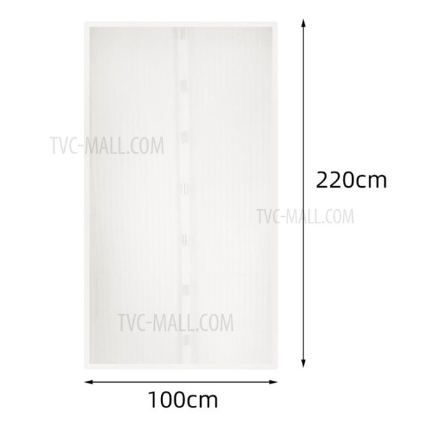 Summer Anti Mosquito Insect Fly Bug Curtains Magnetic Mesh Auto Closing Door Screen Kitchen Curtain - White/100*200cm