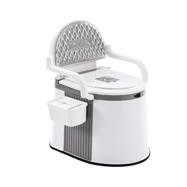 DZZK Mobile Toilet Children Elderly Potty Pregnant Woman Toilet for Home Living Room Bathroom - Grey