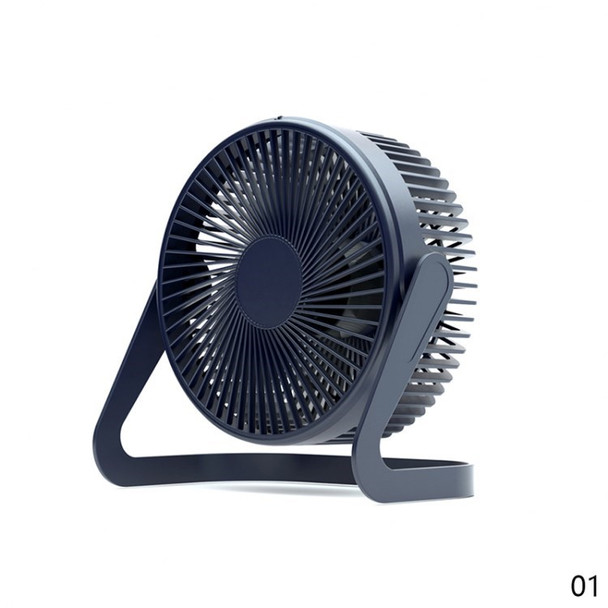 Portable Small Desk Fan 5-inch Silent Mini Fan for Office Dormitory - Black