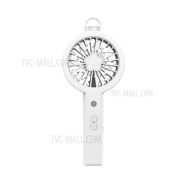 Misting Fan 30ml Water Tank Rechargeable Handheld Mister Fan for Travel Camping  -  White