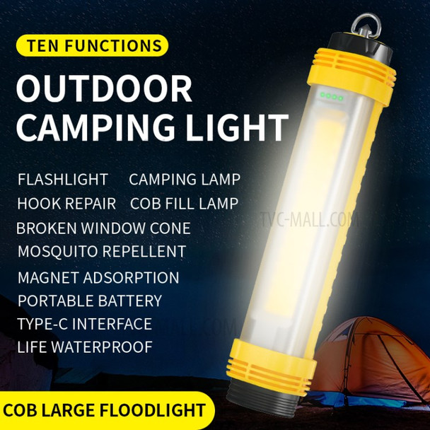 E-SMARTER X7 USB Rechargeable COB Work Light Super Bright LED Flashlight Camping Lamp Torch with Magnet