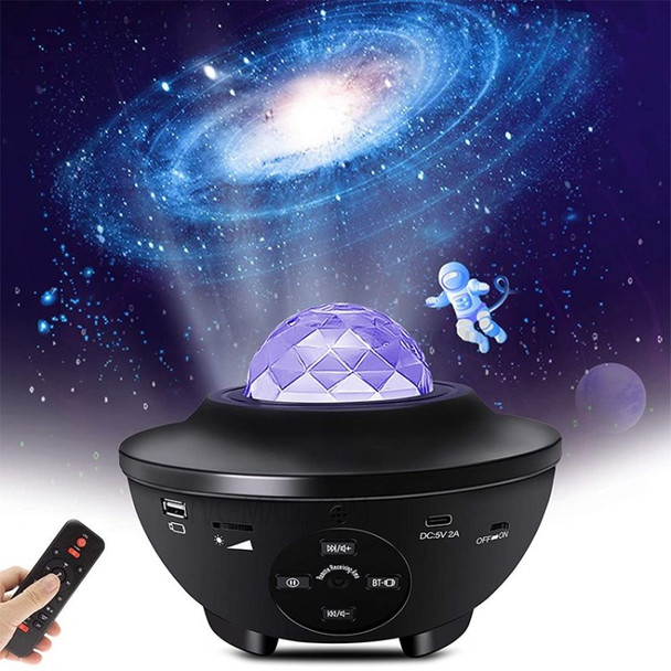 Projector Night Light Sound Control with Bluetooth Music Speaker Rhythmical Music Light