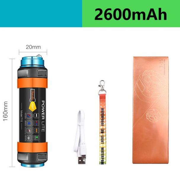 2600mAh Outdoor Waterproof Camping Flashlight Mosquito Repellent Light Multifunction Emergency Lamp