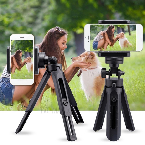 Phone Tripod Stand for Selfie & Vedio Portable & Adjustable Phone Stand Holder Mini with Universal Clip