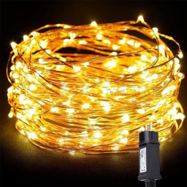 LED String Lights 20m 200LEDs Waterproof Copper Wire Fairy Lights for Christmas Party Yard - Warm White/EU Plug