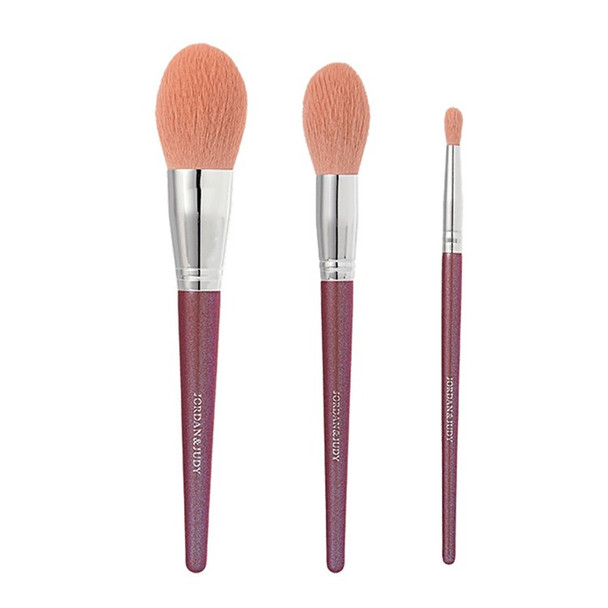 XIAOMI YOUPIN JORDON&JUDY Makeup Brushes 3Pcs Cosmetic Brush Set for Eyeshadow Foundation Blush and Concealer