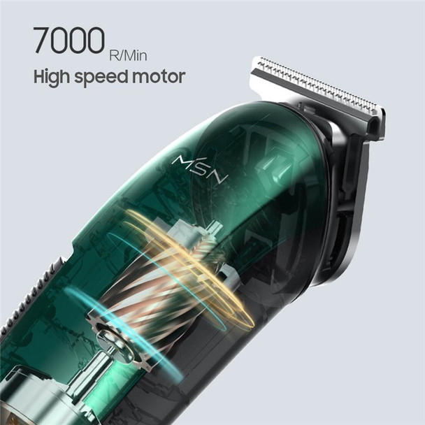 MSN S5 Hair Trimmer Rechargeable Hair Clippers with 3-12mm Positioning Comb Stain Steel Cutting Grooming Kit