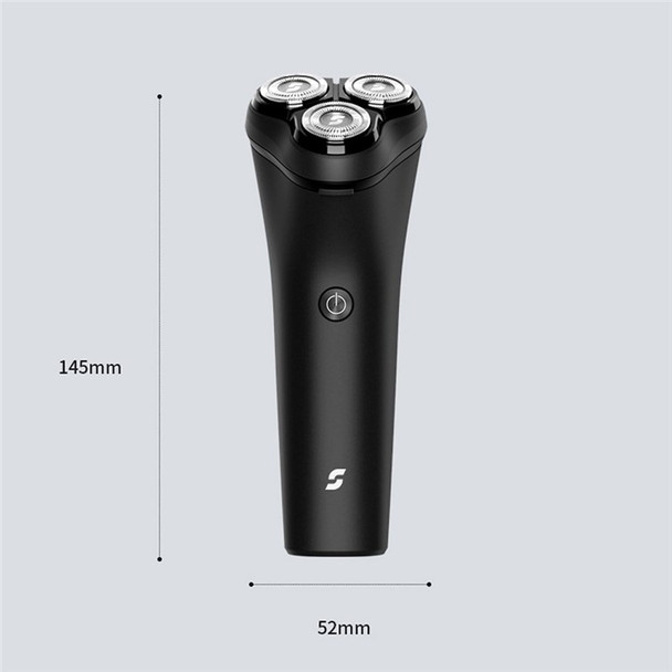 SEP S1 Electric Razor for Men 3D Floating Detachable Cutter Head Cordless Shaver with Precision Pop-up Beard Trimmer - Black