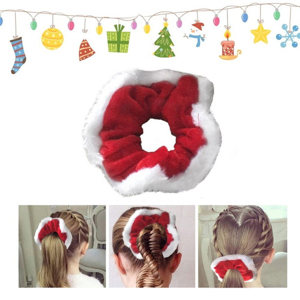 Hair Scrunchy Christmas Hair Band Elastic Hair Tie Ponytail Holder for Girls Women