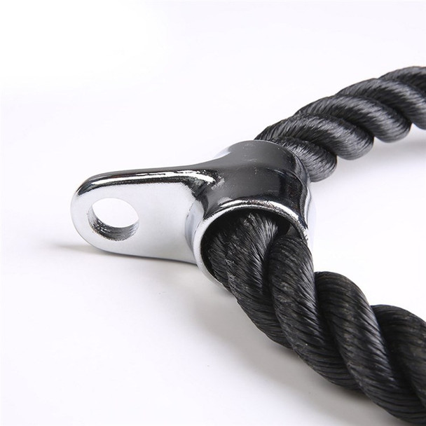 Tricep Rope Cable Attachment Exercise Machine Abdominal Crunches Pulley System Gym Pull Down Rope