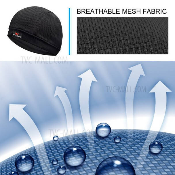 WOSAWE Breathable Quick Drying Bike Helmet Liner Sweat Absorbent Beanie Cap Headwear