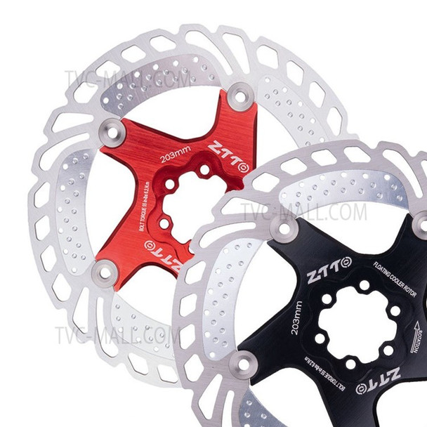 203mm 180mm 160mm 140mm 6 Bolts Rotor Steel MTB Bicycle Disc Brake Cooling Floating Rotor For Mountain Bike - Style 2